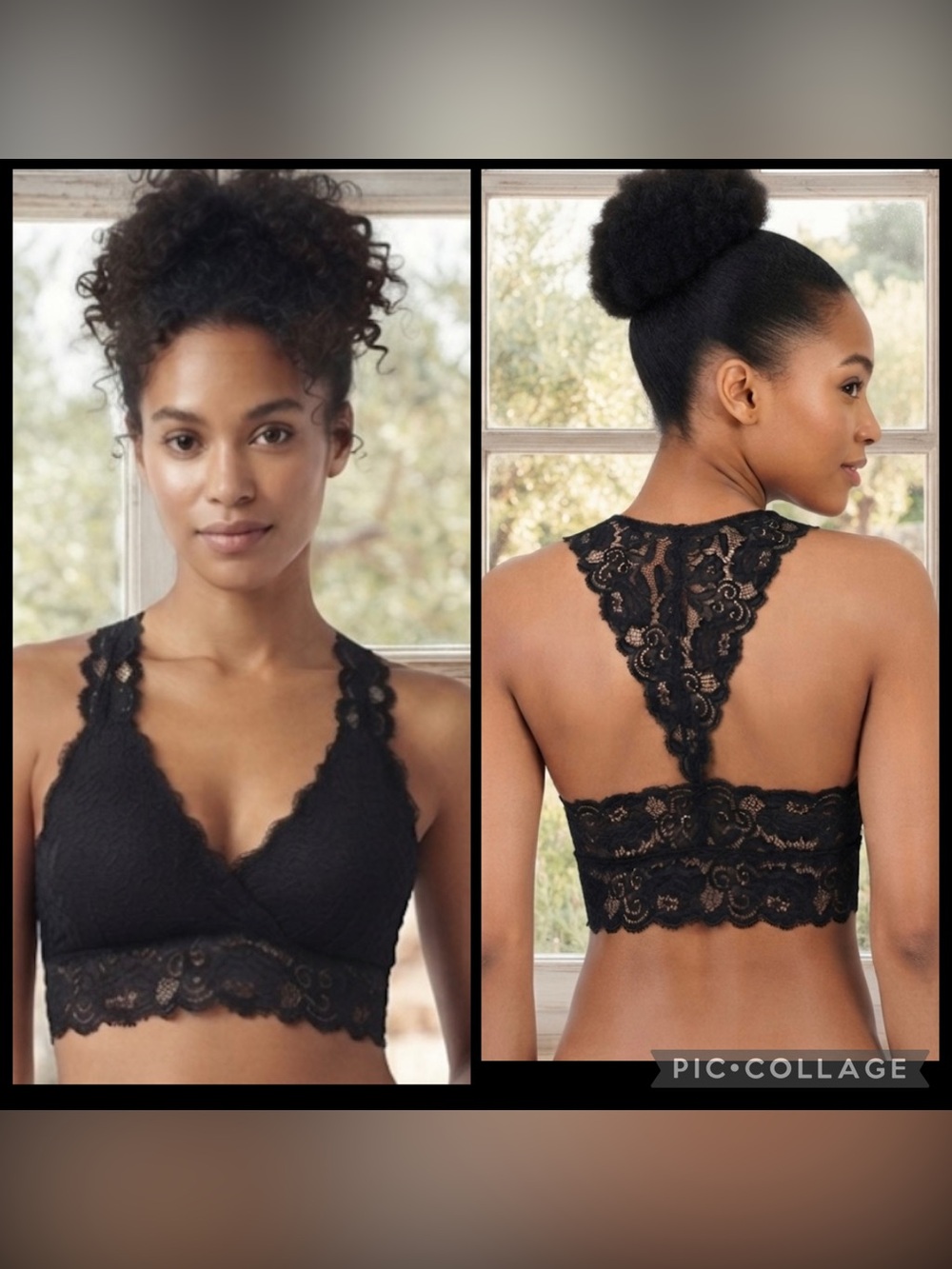 Kathy Black Lace Bralette